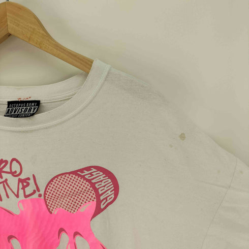オクトパスアーミー OCTOPUS ARMY anvil ボディ ADVISORY REVRO ACTIVE プリント tシャツ メンズ import:XL