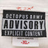 オクトパスアーミー OCTOPUS ARMY anvil ボディ ADVISORY REVRO ACTIVE プリント tシャツ メンズ import:XL
