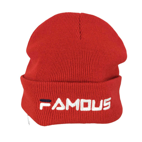 ワールドワイドフェイマス WORLD WIDE FAMOUS ロゴオマージュ刺繍ニットキャップ メンズ FREE