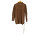ザラ ZARA ベルテッド フェイクレザーロングシャツ レディース JPN:S