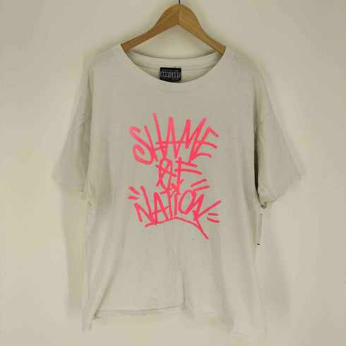 オクトパスアーミー OCTOPUS ARMY anvil ボディ ADVISORY SHAME OF NATION プリント Tシャツ メンズ import:XL