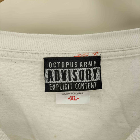 オクトパスアーミー OCTOPUS ARMY anvil ボディ ADVISORY SHAME OF NATION プリント Tシャツ メンズ import:XL