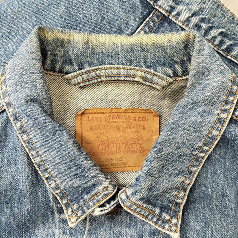 リーバイス Levis カナダ製 75525 4ポケット カスタム ポケット ウォッシュド デニム トラッカー ジャケット メンズ import:L