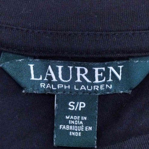 ローレンラルフローレン LAUREN RALPH LAUREN 袖スパンコール ストレッチ クルーネックTシャツ レディース import:S