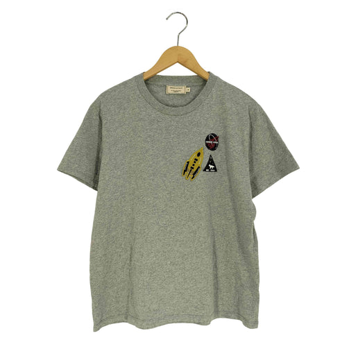 メゾンキツネ MAISON KITSUNE マルチワッペン クルーネック Tシャツ メンズ import:M