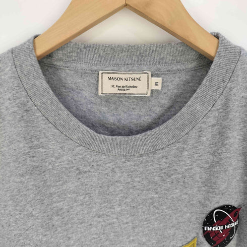 メゾンキツネ MAISON KITSUNE マルチワッペン クルーネック Tシャツ メンズ import:M