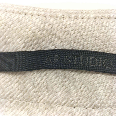 エーピーストゥディオ AP STUDIO 20SS リネンタックワイドパンツ レディース 34