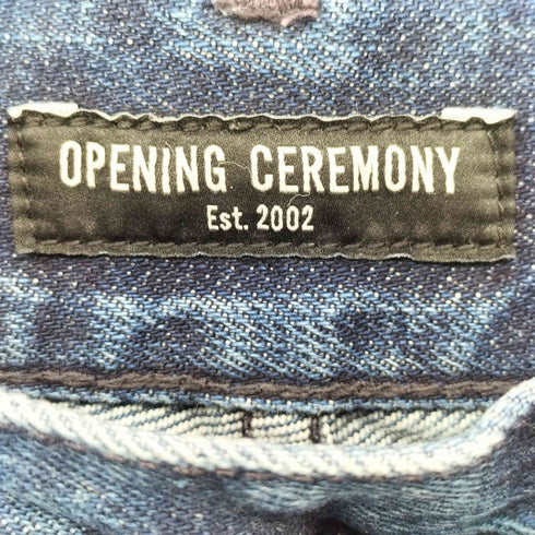 オープニングセレモニー OPENING CEREMONY タック ワイドデニムパンツ レディース JPN:S