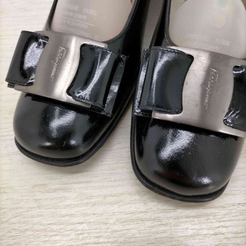 サルヴァトーレフェラガモ Salvatore Ferragamo ヴァラリボン エナメルパンプス レディース US:5.5 5 1/2