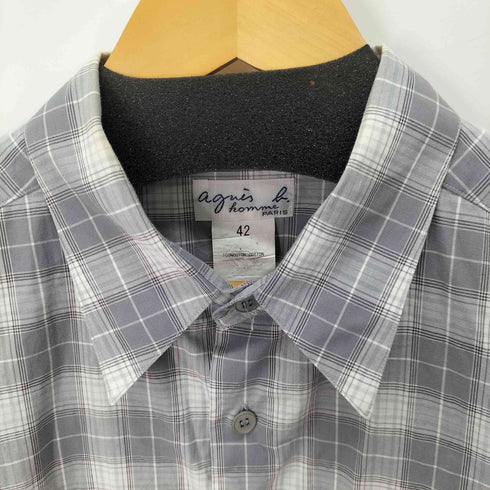 アニエスベー agnes b. S/S チェックシャツ メンズ FR:42