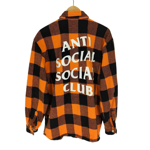 アンチソーシャルソーシャルクラブ ANTI SOCIAL SOCIAL CLUB USA製 バッファローチェック フラップポケット L/S フランネル シャツ メンズ import:L