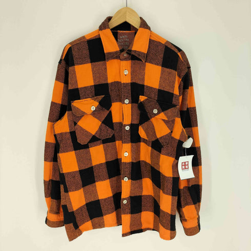 アンチソーシャルソーシャルクラブ ANTI SOCIAL SOCIAL CLUB USA製 バッファローチェック フラップポケット L/S フランネル シャツ メンズ import:L
