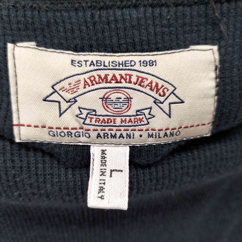 アルマーニジーンズ ARMANI JEANS イタリア製 L/L クルーネックTシャツ メンズ import:L