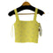 ザラ ZARA パールデザインニットタンクトップ レディース import:XS