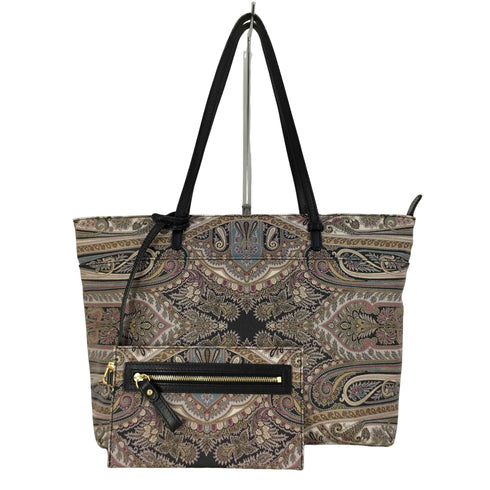 エトロ ETRO イタリア製 ミニポーチ付き ペイズリー柄 トートバッグ レディース