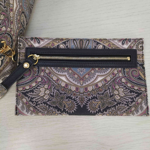 エトロ ETRO イタリア製 ミニポーチ付き ペイズリー柄 トートバッグ レディース
