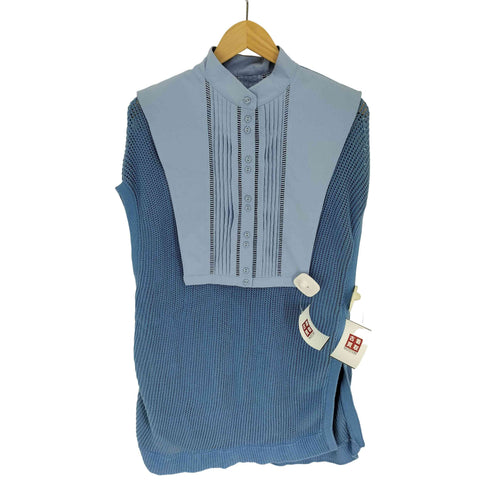 アメリ AMERI 22AW COLLAR SET MESH TOP カラー セット メッシュ トップ レディース F