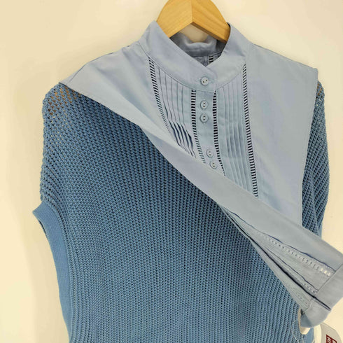 アメリ AMERI 22AW COLLAR SET MESH TOP カラー セット メッシュ トップ レディース F