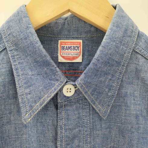 ビームスボーイ BEAMS BOY シャンブレー ロングスリーブ シャツ レディース