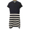 アニエスベー agnes b. S/S カシミア混 コットンボーダーワンピース レディース JPN:2