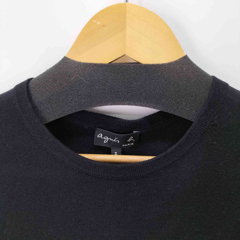 アニエスベー agnes b. S/S カシミア混 コットンボーダーワンピース レディース JPN:2