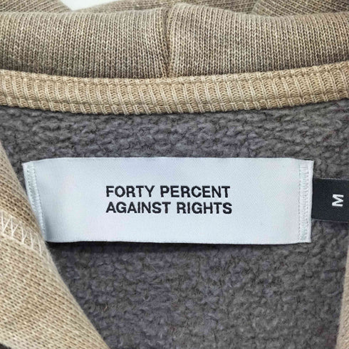 フォーティーパーセントアゲインストライツ FORTY PERCENTS AGAINST RIGHTS ワンポイント ピグメントダイ プルオーバーパーカー メンズ JPN:M