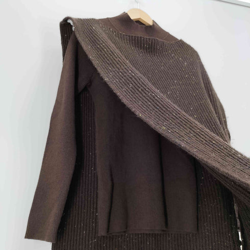 アメリ AMERI 20AW 4WAY MUFFLER LAYERED KNIT マフラー レイヤード ニット レディース F