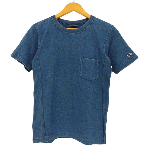 チャンピオン Champion REVERSE WEAVE INDIGO T-SHIRTS リバースウィーブ インディゴ Tシャツ メンズ import:M