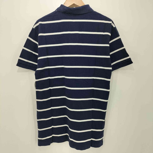 ポロバイラルフローレン Polo by RALPH LAUREN 90S ポニー刺繍 鹿の子 ボーダー ポロシャツ メンズ import:M