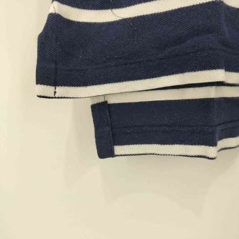 ポロバイラルフローレン Polo by RALPH LAUREN 90S ポニー刺繍 鹿の子 ボーダー ポロシャツ メンズ import:M