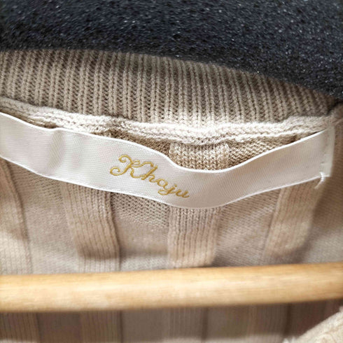 カージュ Khaju ワイドリブフリルネックプルオーバー レディース