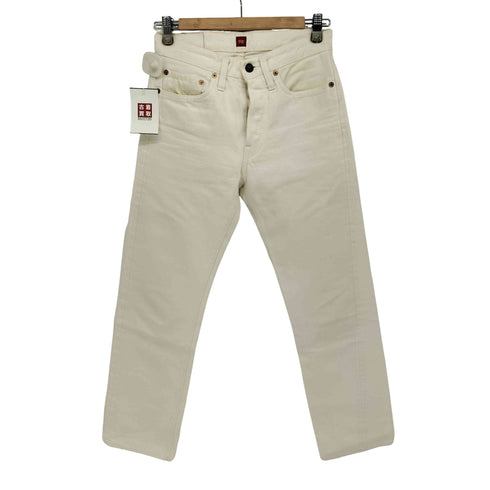 リゾルト RESOLUTE 710 ボタンフライ ホワイトデニムパンツ レディース W28 L30