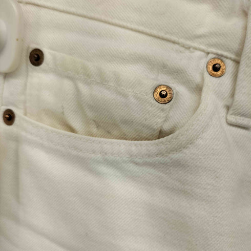 リゾルト RESOLUTE 710 ボタンフライ ホワイトデニムパンツ レディース W28 L30