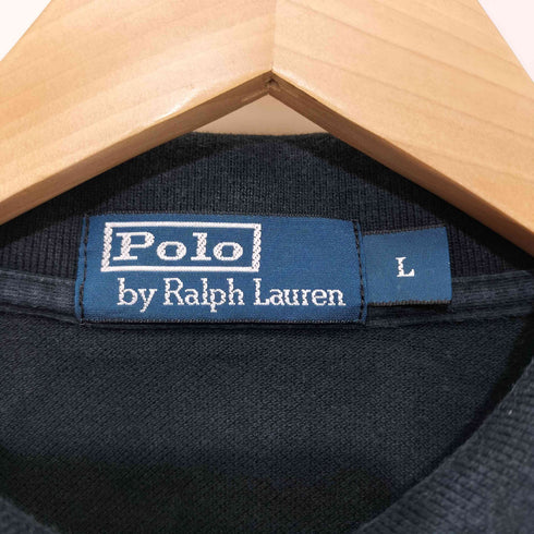 ポロバイラルフローレン Polo by RALPH LAUREN 90S ポニー刺繍 鹿の子 ポロシャツ メンズ import:L