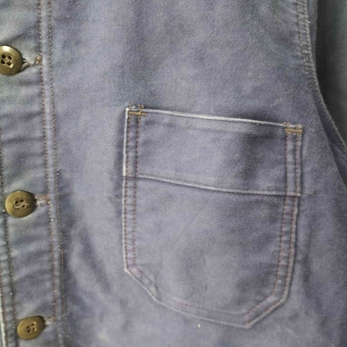 50s 60s Le Mont St Michel モールスキンジャケット フレンチワーク メンズ EUR:48