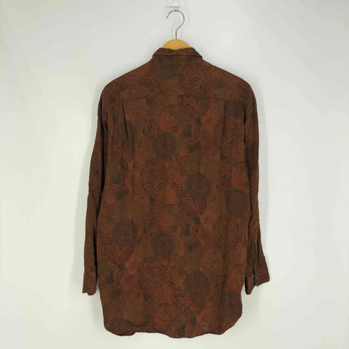 ペリーエリス PERRY ELLIS ペイズリー ウール混 レーヨンシャツ メンズ import:M