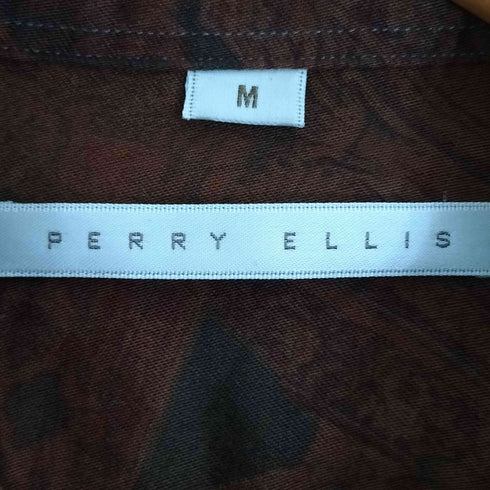 ペリーエリス PERRY ELLIS ペイズリー ウール混 レーヨンシャツ メンズ import:M