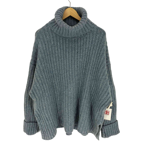 クラネ CLANE 23AW MIXYARN WIDE RIB TURTLE KNIT TOPS ミックスヤーン ワイド リブ ニットトップス レディース JPN:2