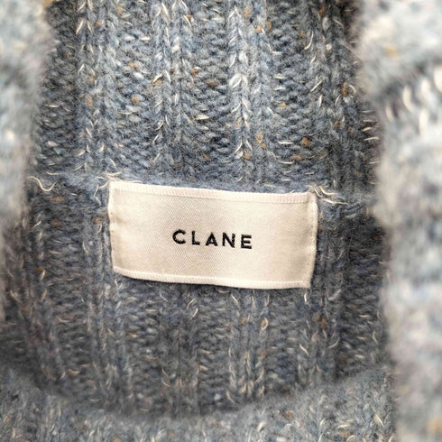 クラネ CLANE 23AW MIXYARN WIDE RIB TURTLE KNIT TOPS ミックスヤーン ワイド リブ ニットトップス レディース JPN:2
