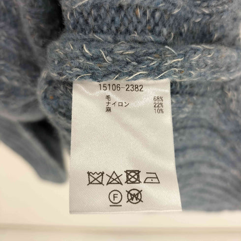 クラネ CLANE 23AW MIXYARN WIDE RIB TURTLE KNIT TOPS ミックスヤーン ワイド リブ ニットトップス レディース JPN:2