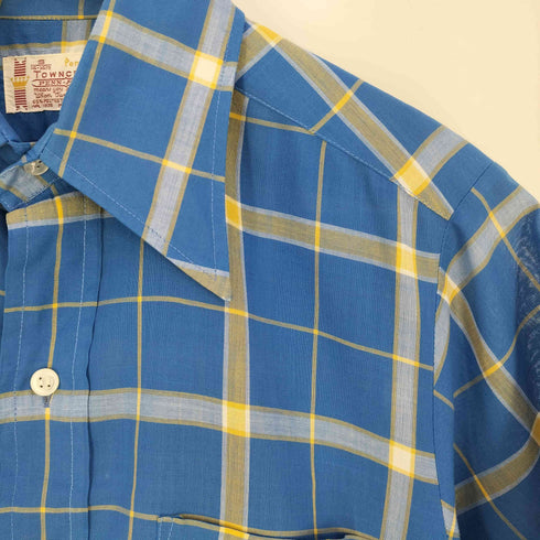 ペニーズタウンクラフト PENNEYS TOWNCRAFT 60-70s ショートスリーブ チェックシャツ メンズ import:S