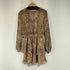 ザラ ZARA パイソン柄ティアードワンピース レディース import:M