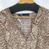 ザラ ZARA パイソン柄ティアードワンピース レディース import:M