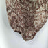 ザラ ZARA パイソン柄ティアードワンピース レディース import:M