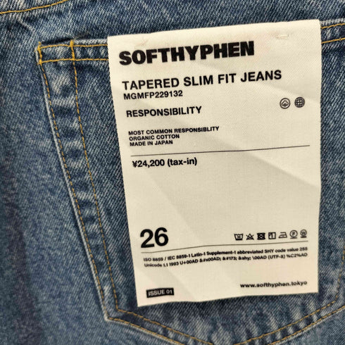 SOFTHYPHEN TAPERED SLIM FIT JEANS レディース 26
