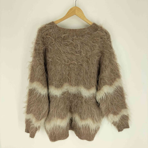 ollun オルン naminami shaggy knit cardigan ナミナミ シャギー ニット カーディガン レディース F