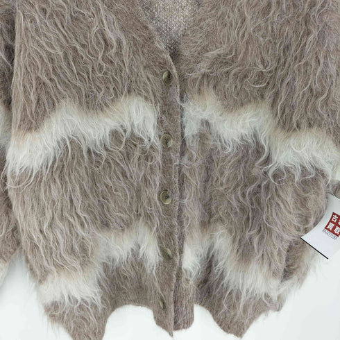 ollun オルン naminami shaggy knit cardigan ナミナミ シャギー ニット カーディガン レディース F