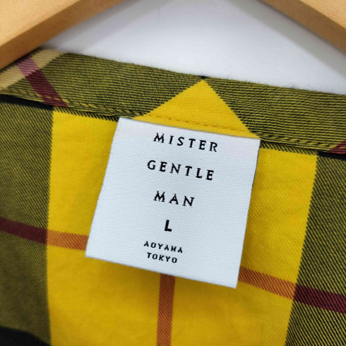 ミスタージェントルマン MISTERGENTLEMAN チェック 切替Tシャツ メンズ JPN:L