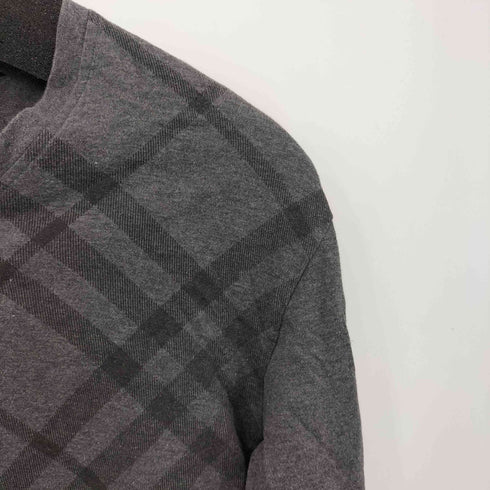 バーバリーブラックレーベル BURBERRY BLACK LABEL ノバチェック Vネック L/S カットソー メンズ JPN:2