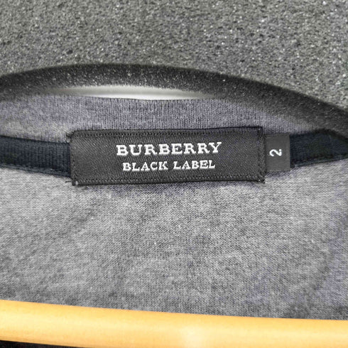 バーバリーブラックレーベル BURBERRY BLACK LABEL ノバチェック Vネック L/S カットソー メンズ JPN:2